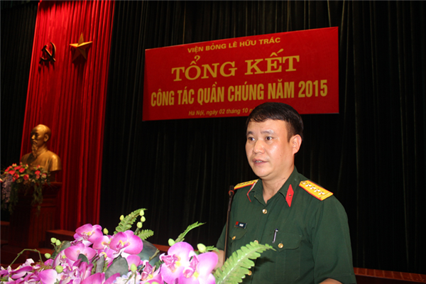 Viện Bỏng Quốc gia tổ chức Hội nghị tổng kết công tác quần chúng năm 2015